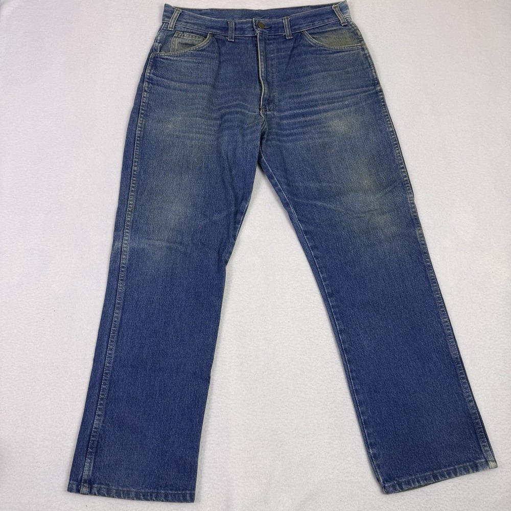 Vintage Saddle King by Key Men's 36x30 Blue Jeans Made in USA Western Cowboy